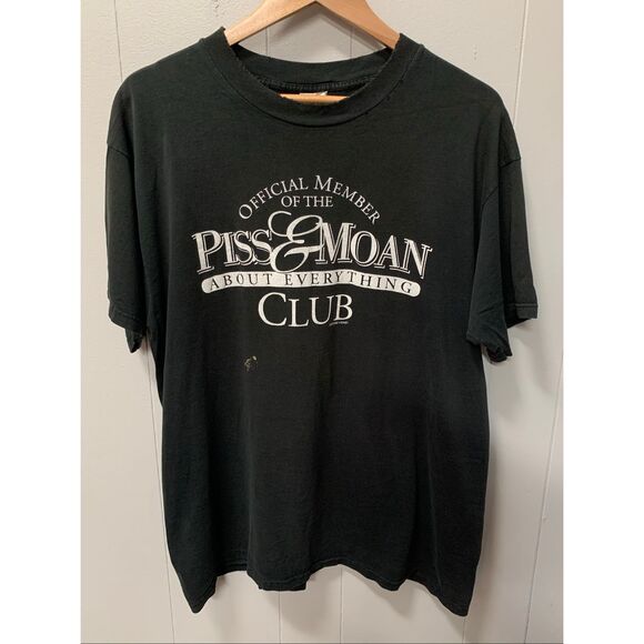 No Brand Other - Official Member of the Piss & Moan About Everything Club Short Sleeve T-Shirt XL